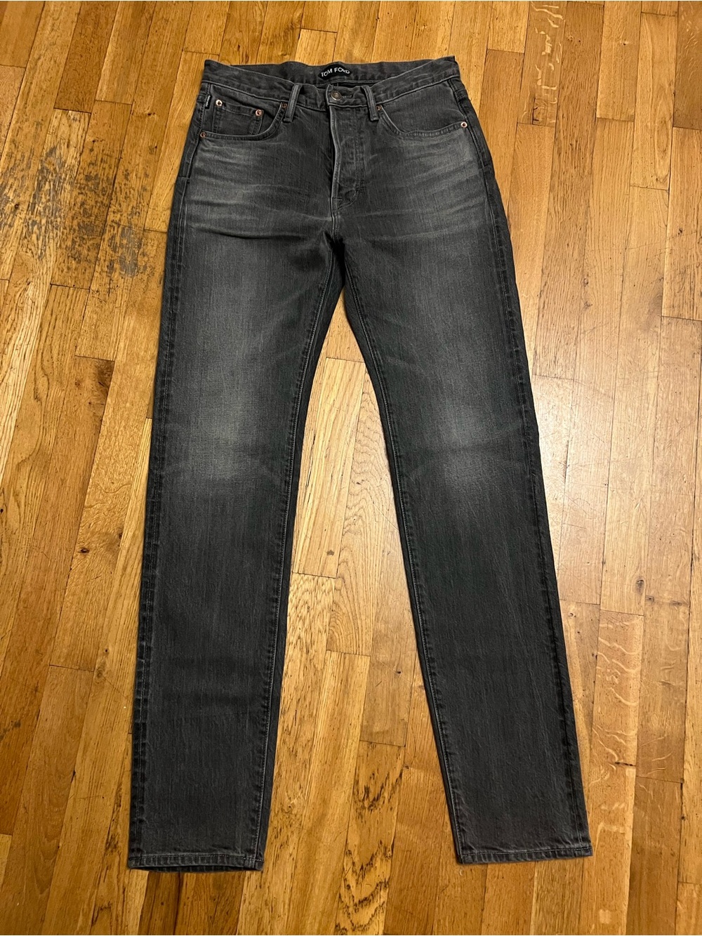 Tom Ford Men's Skinny Jeans in Washed Black